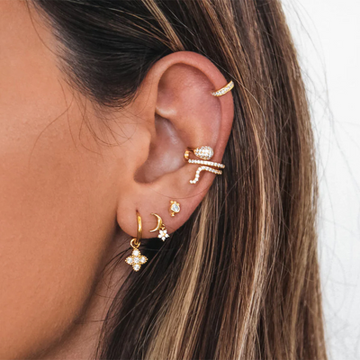 Bagues d'oreilles brillantes Charlie