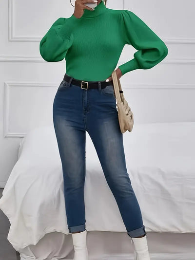 Pull col roulé oversize