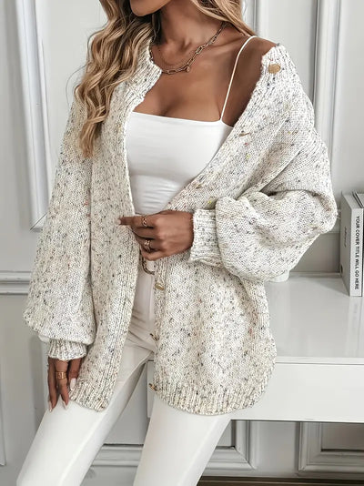 Gilet mi-long Chic avec boutons dorés