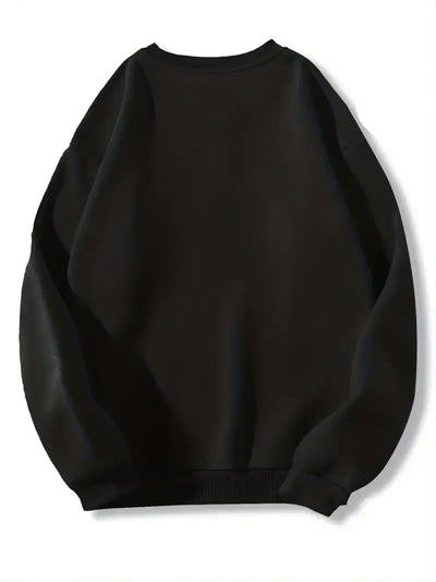 Sweat Pull imprimé coffee manches longues décontracté col rond