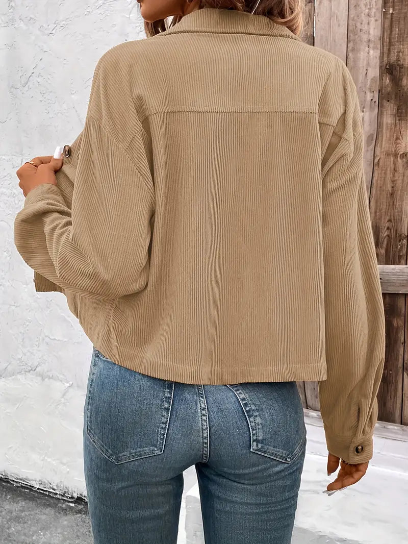 Veste courte structurée manches longues