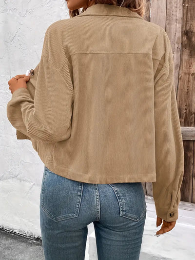 Veste courte structurée manches longues