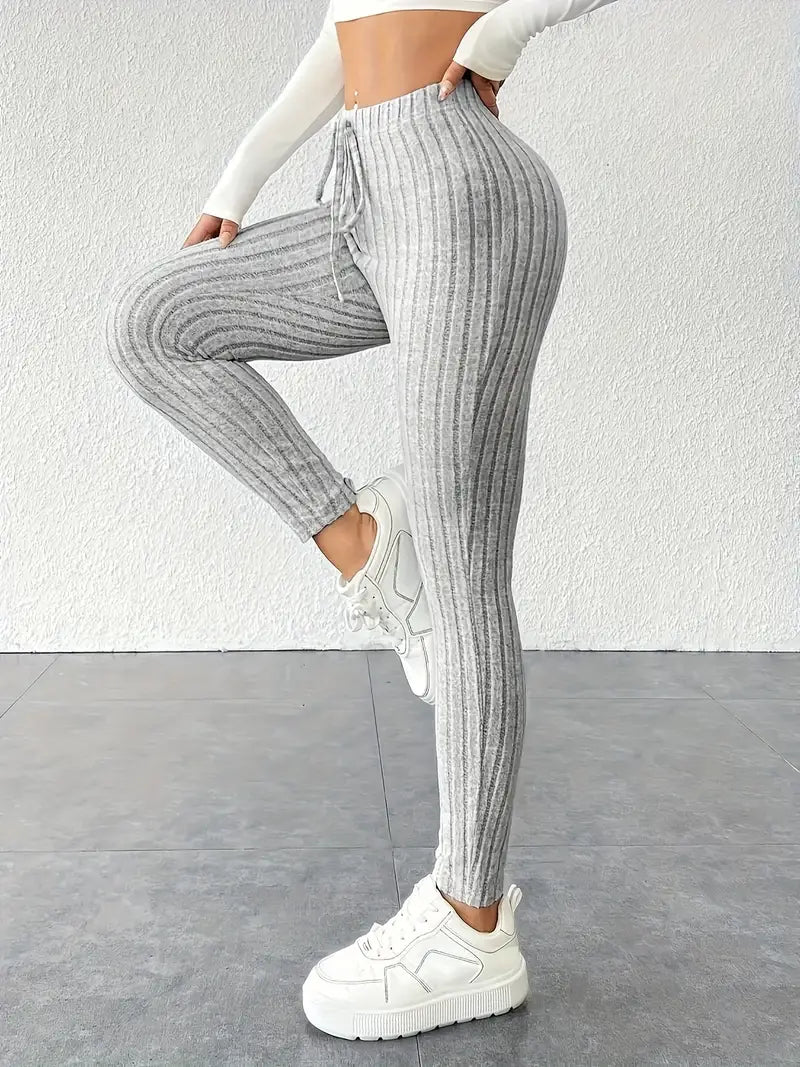 Legging Taille haute Élastique à Cordon