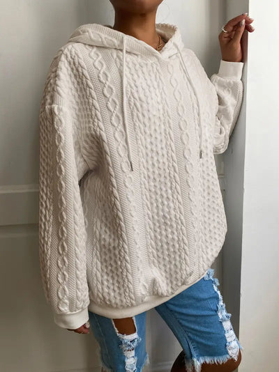 Sweat à capuche décontracté grande taille