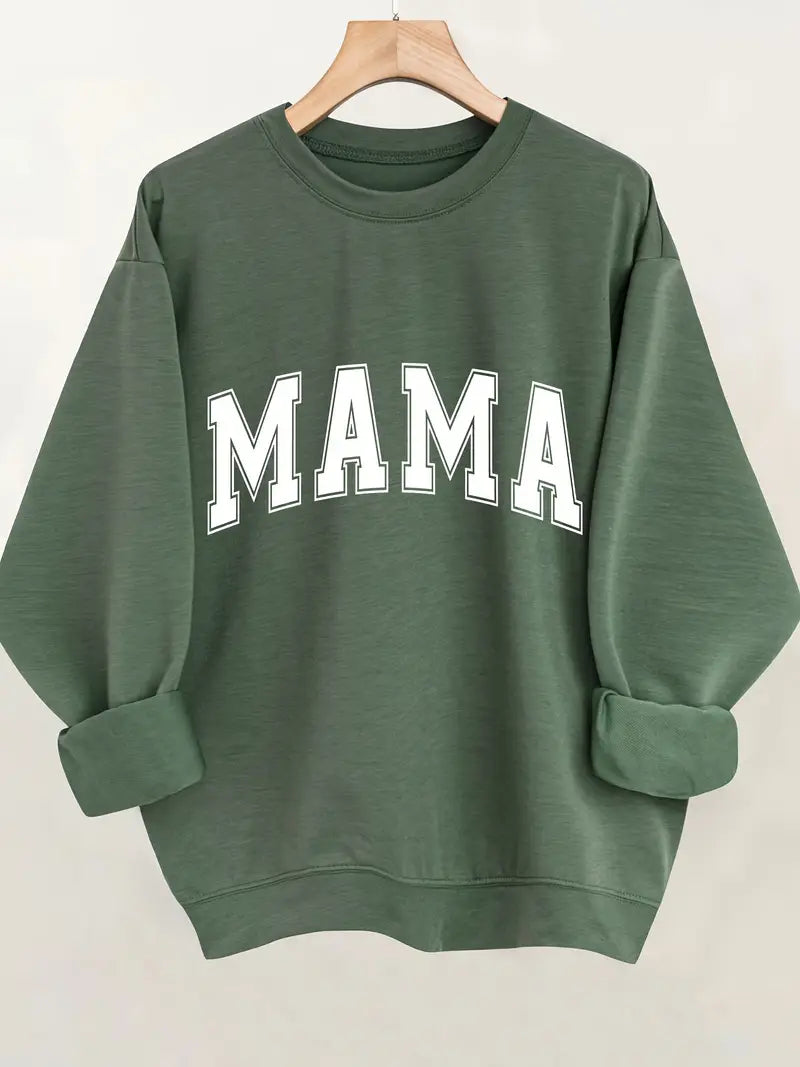 Sweat Pull décontracté à manches longues MAMA