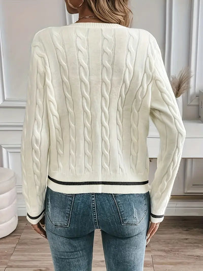 Gilet élégant à manches longues Boutonnage doré