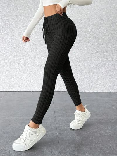 Legging Taille haute Élastique à Cordon