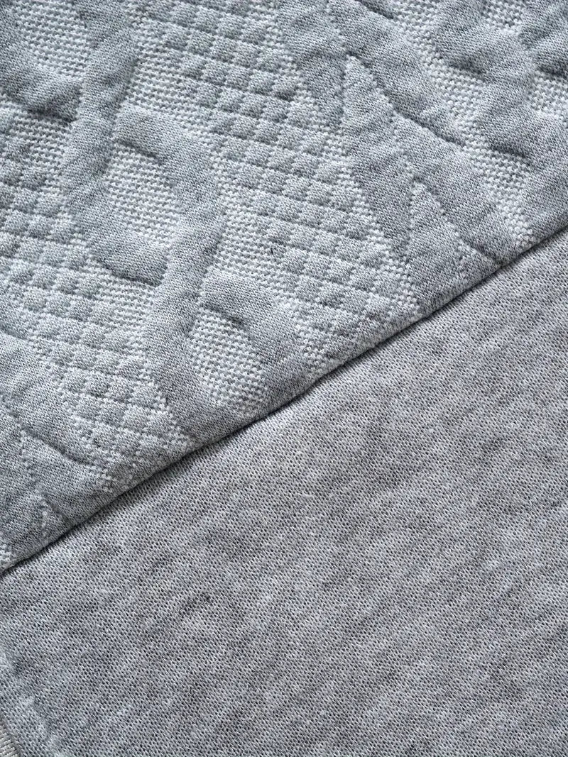 Gilet long à capuche fermeture éclair décontracté