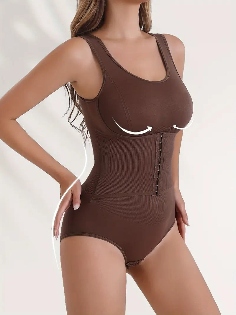 Body modelant avec ceinture gainante