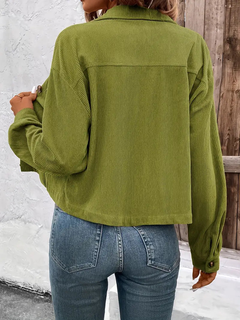 Veste courte structurée manches longues