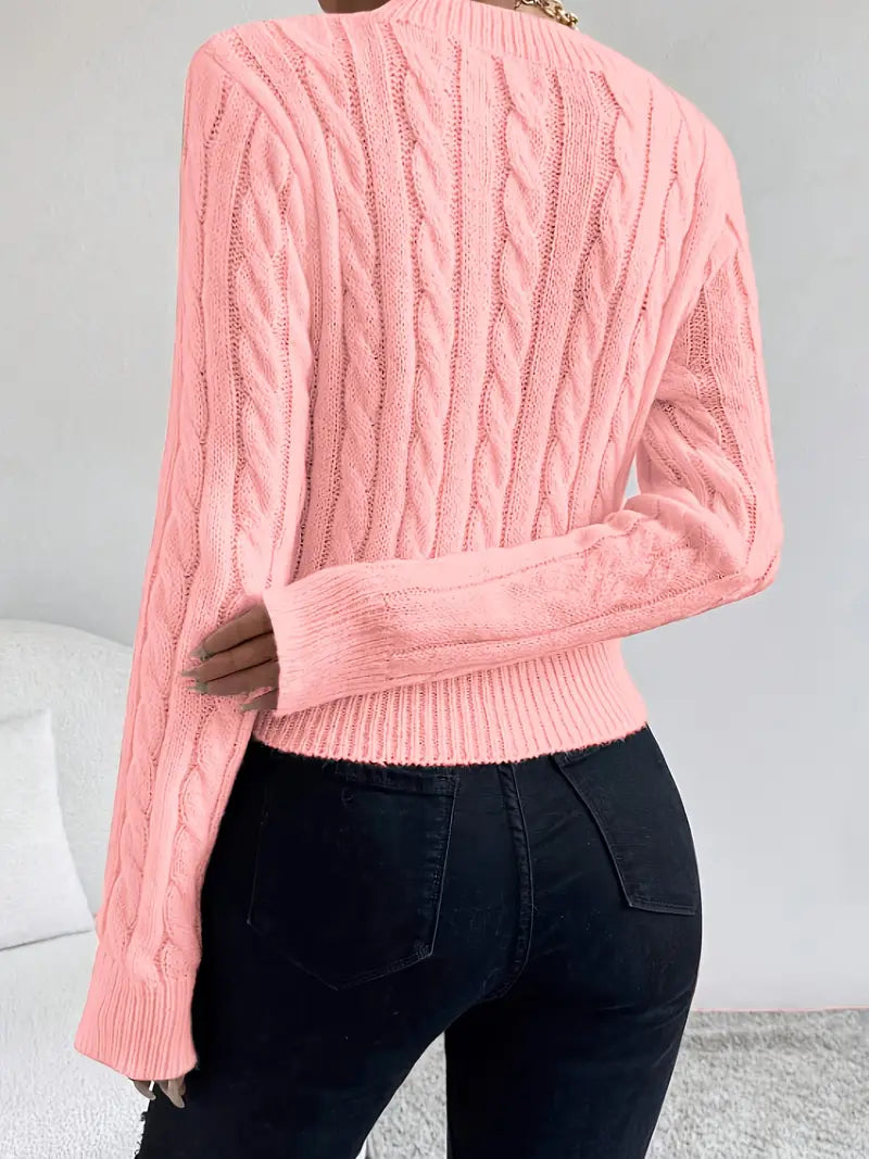 Pull col V avec logo