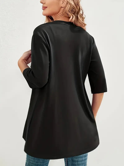 Cardigan grande taille simple mi-long