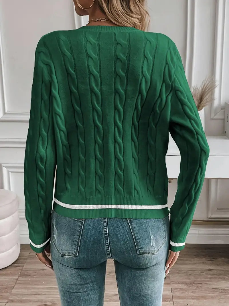 Gilet élégant à manches longues Boutonnage doré