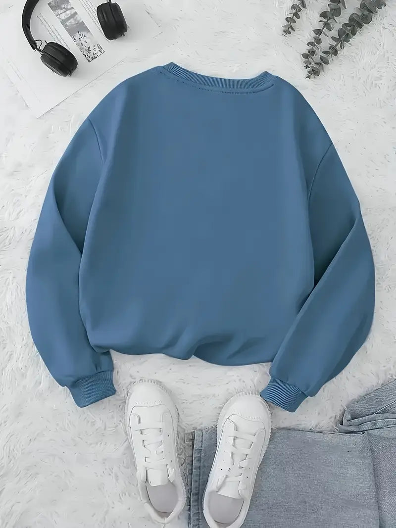 Sweat Pull Décontracté à Imprimé Géométrique