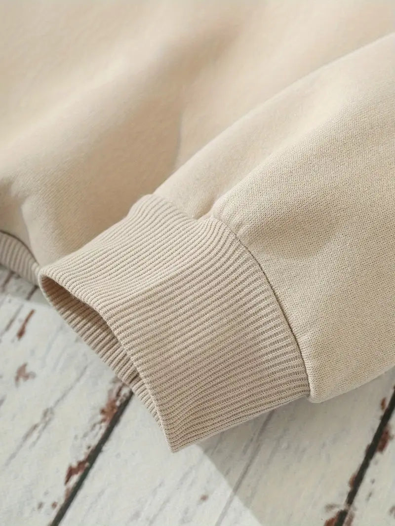 Sweat-shirt à imprimé graphique col rond