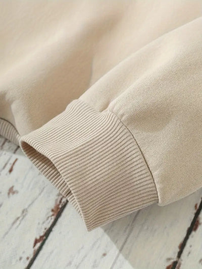 Sweat-shirt à imprimé graphique col rond