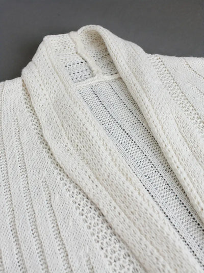 Cardigan long manches longues effet robe