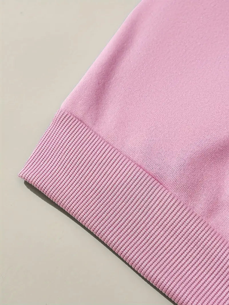 Sweat décontracté avec lettrage manches longues