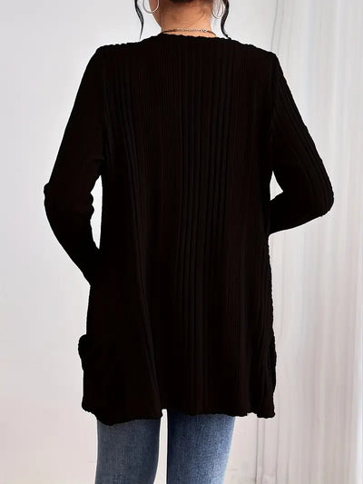 Cardigan long loose avec poches