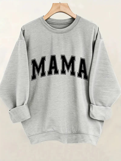 Sweat Pull décontracté à manches longues MAMA