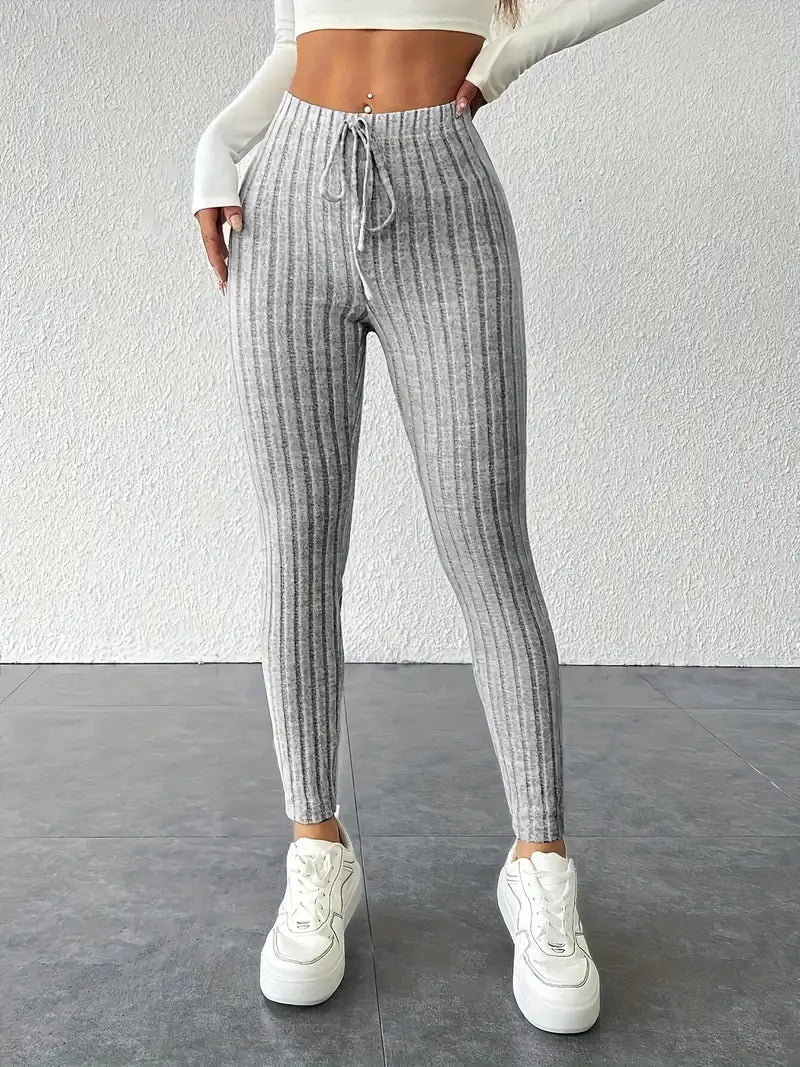Legging Taille haute Élastique à Cordon