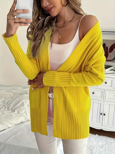 Cardigan long confortable manches longues