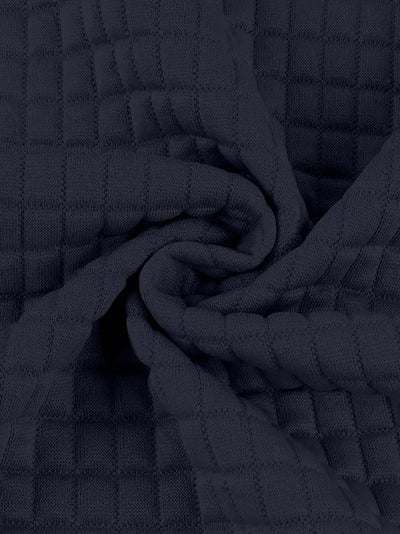 Sweat à capuche grande taille décontracté motif carré