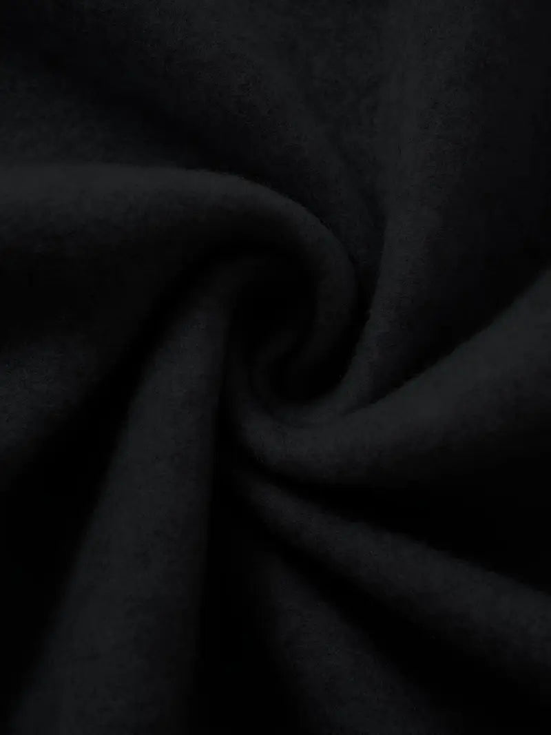 Gilet long à capuche fermeture éclair décontracté