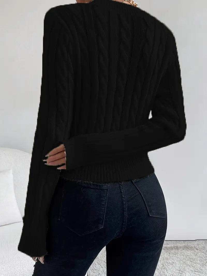 Pull col V avec logo