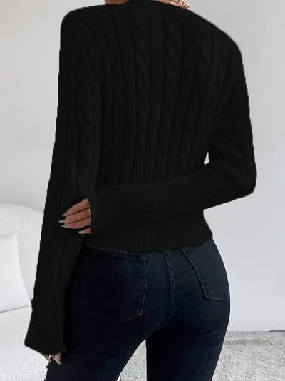 Pull col V avec logo