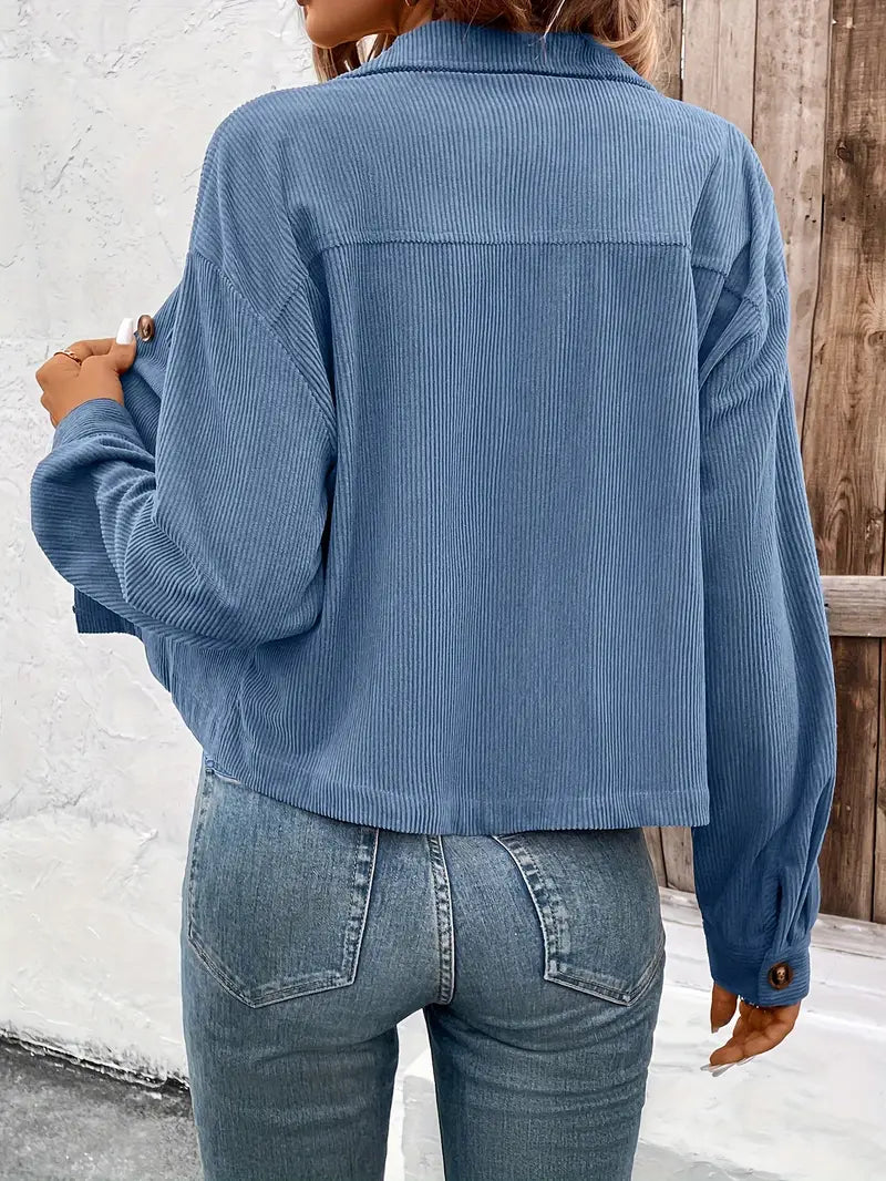 Veste courte structurée manches longues