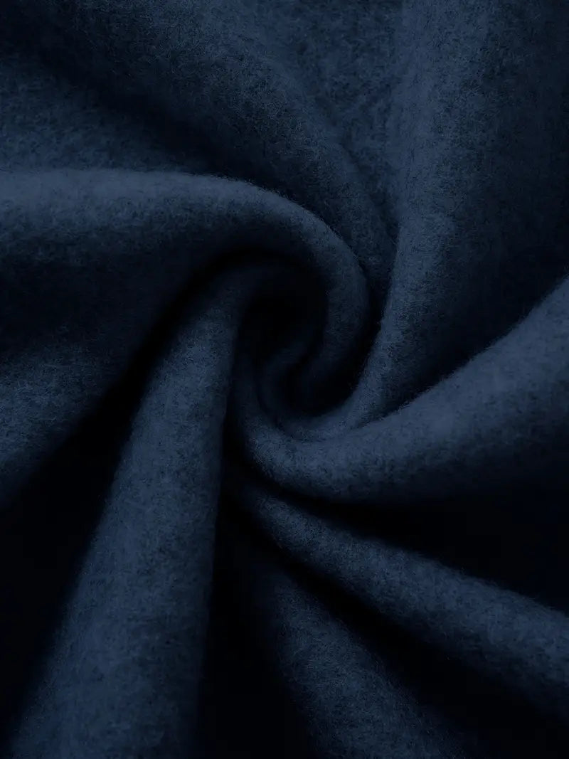 Gilet long à capuche fermeture éclair décontracté