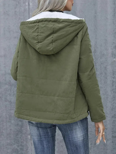 Veste légère à capuche interieur polaire