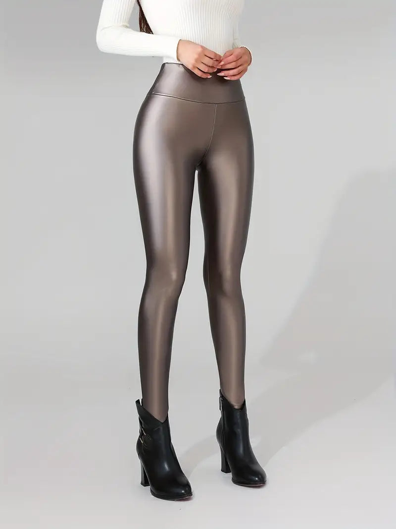 Legging chaud taille haute effet amincissant