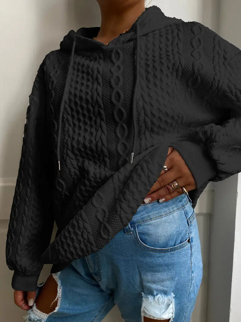 Sweat à capuche décontracté grande taille