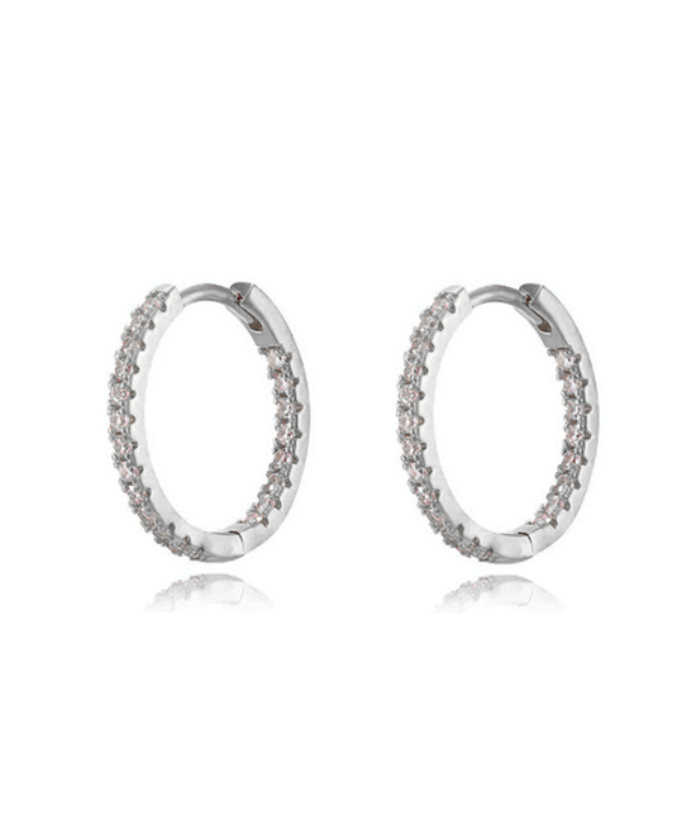 Anneaux d'oreilles brillants Iris