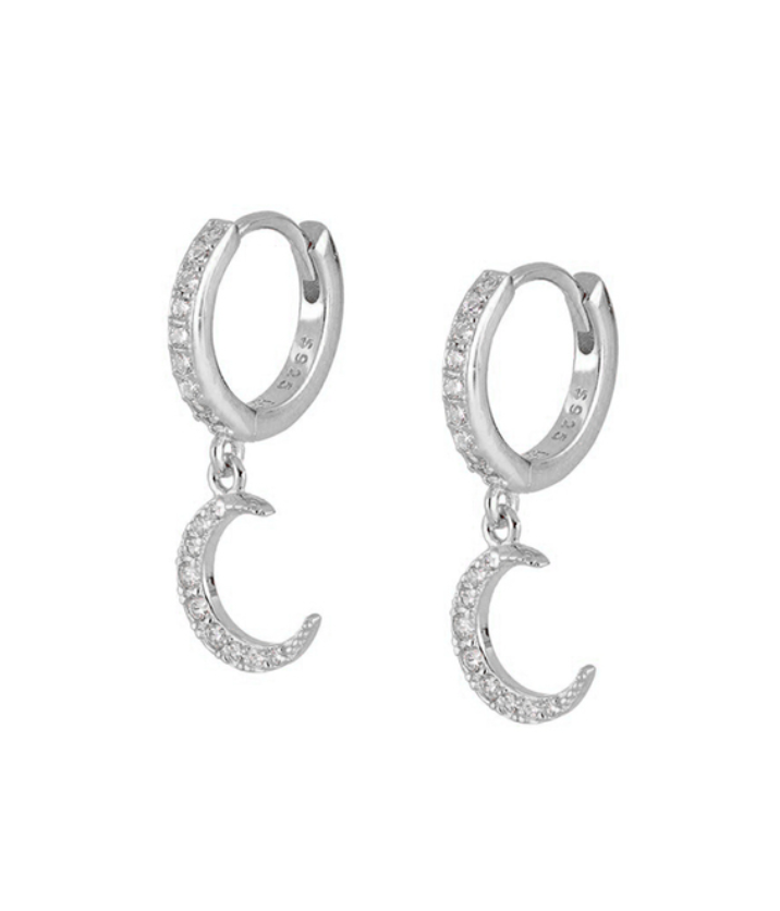 Anneaux d'oreilles lune Iris