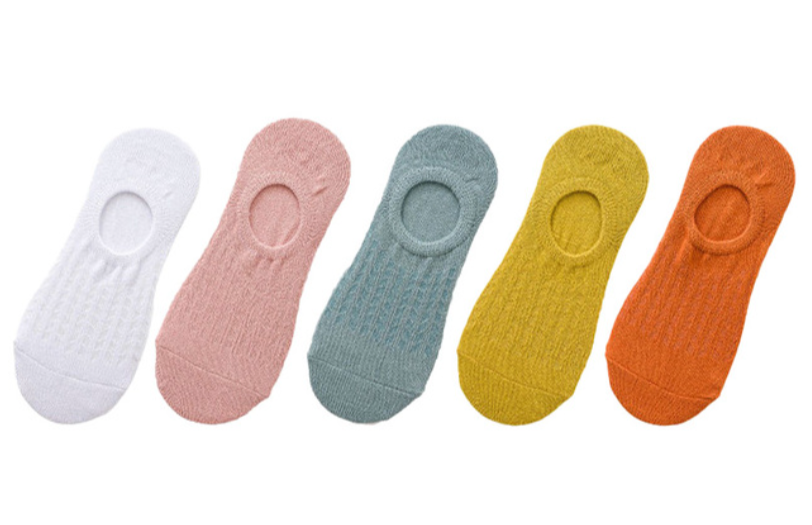 Chaussettes basses en maille x5