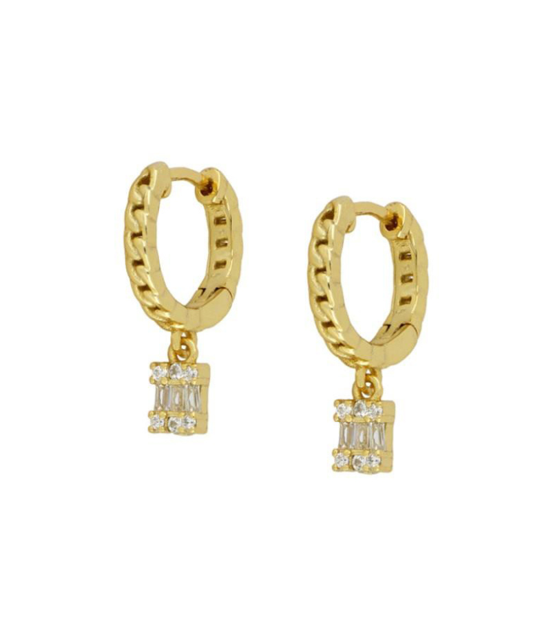 Anneaux d'oreilles pendentif Emma