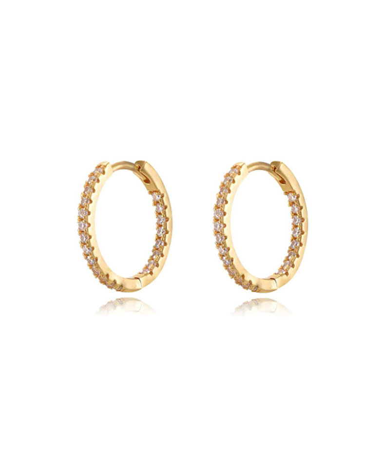 Anneaux d'oreilles brillants Iris