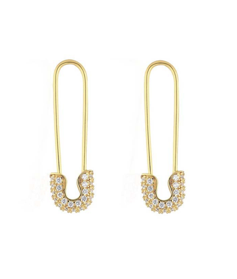 Boucle d'oreilles longues trombone Juliette