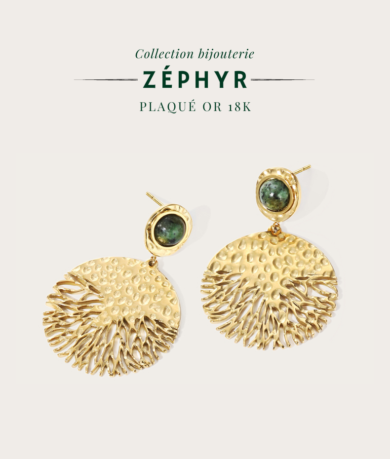 Boucles d'oreilles vie Zéphyr
