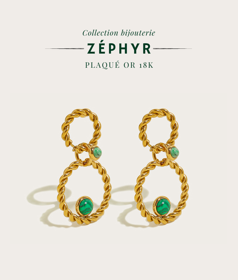 Boucles d'oreilles influence Zéphyr