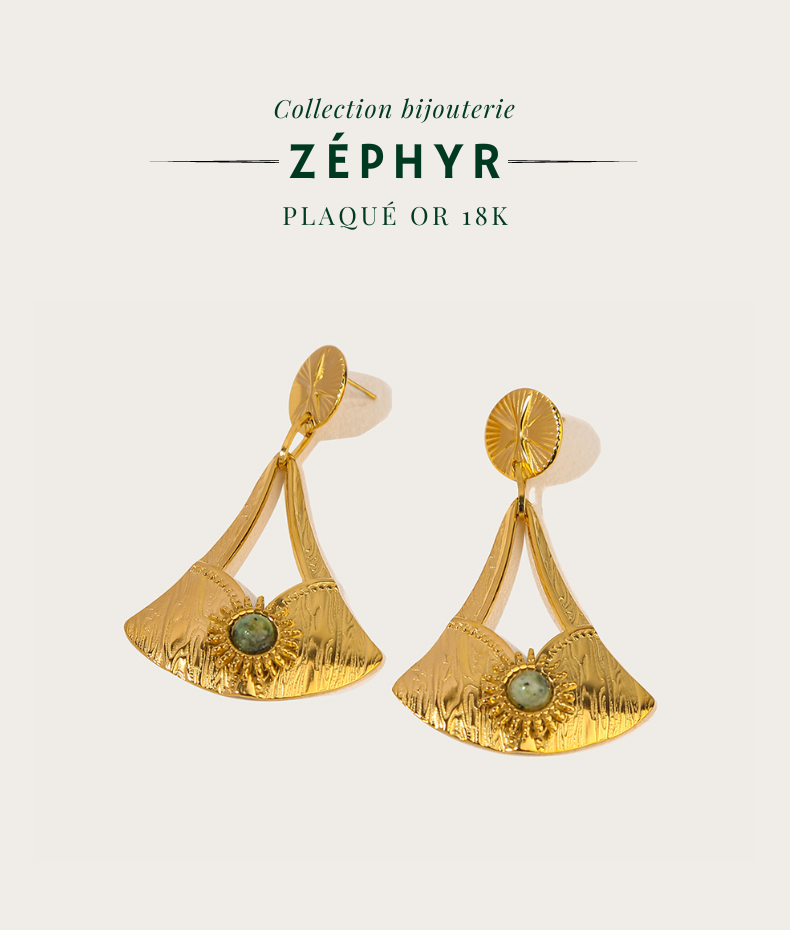 Boucles d'oreilles reine Zéphyr