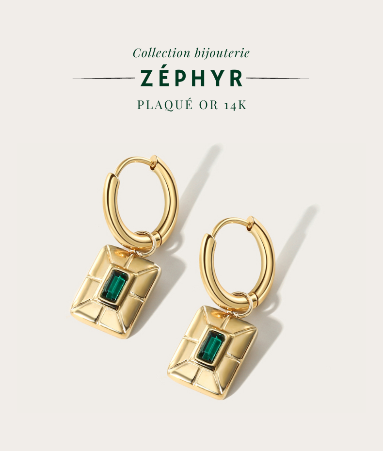 Boucles d'oreilles empire Zéphyr