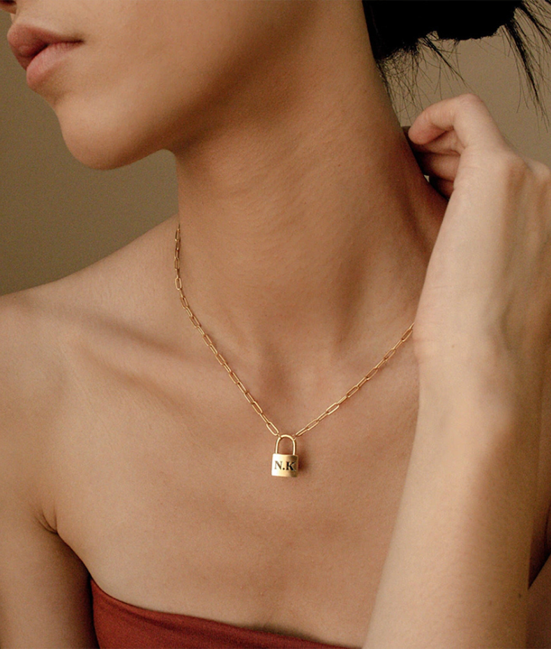 Collier personnalisable cadenas