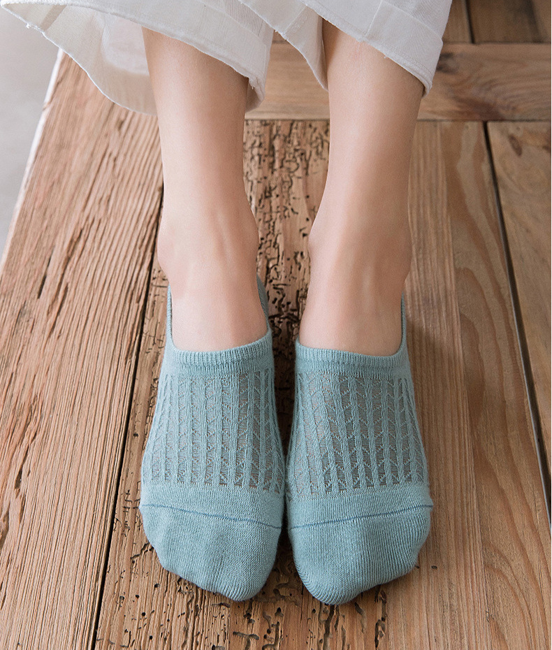 Chaussettes basses en maille x5