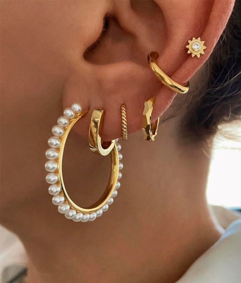 Puces d'oreilles soleil Emilia