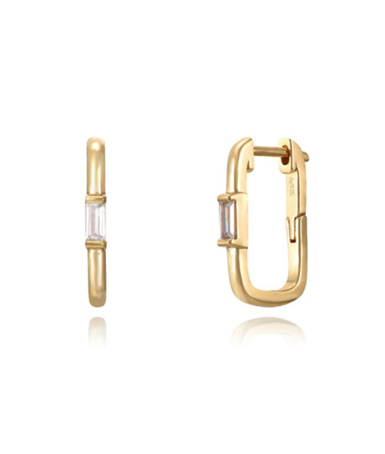 Anneaux d'oreilles brillantes Lucia