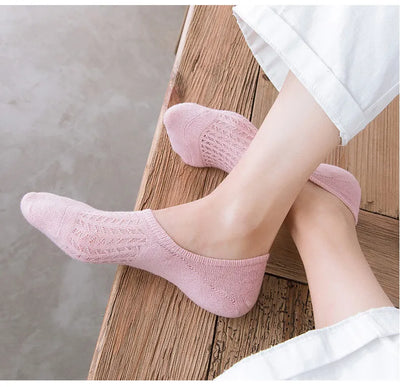 Chaussettes basses en maille x5